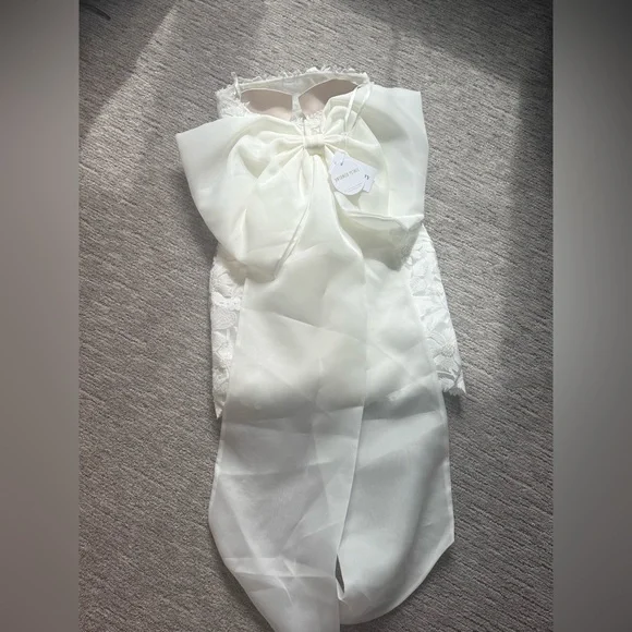 NWT Untamed Petals ROSALIE BOW MINI DRESS with removable bow - Picture 5 of 5